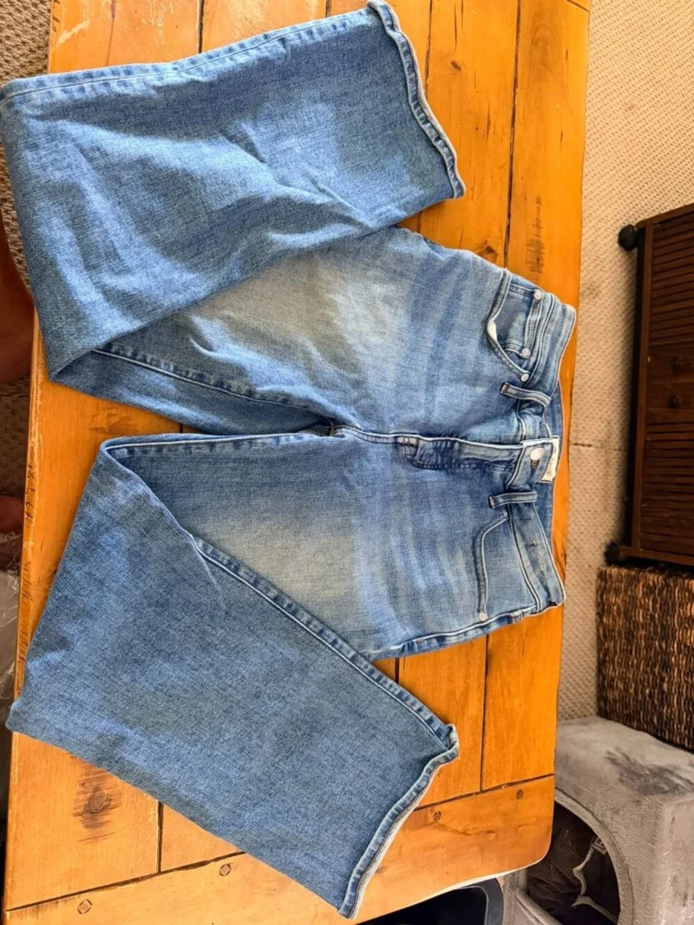 Madewell Curvy Kick Out Jeans 29T Fair Trade Denim Mid Wash Womens